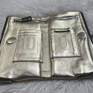 HOBO gold clutch bag